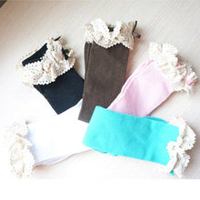 Kids Baby Girls Candy Color Cotton Lace Socks School High Knee Socks 2-9 Years 5 ColorsSM6