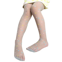 Kids Girl Candy-Colored Silk Stockings Velvet Transparent Pantyhose Tights for Baby Girls 5-9Years SM6