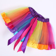 Kids Girl Rainbow Tutu Ballet Dance Skirts Party Tulle Skirt Costume SM6
