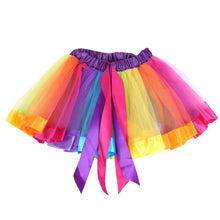 Kids Girl Rainbow Tutu Ballet Dance Skirts Party Tulle Skirt Costume SM6