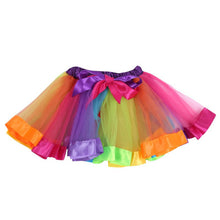 Kids Girl Rainbow Tutu Ballet Dance Skirts Party Tulle Skirt Costume SM6