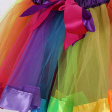 Kids Girl Rainbow Tutu Ballet Dance Skirts Party Tulle Skirt Costume SM6