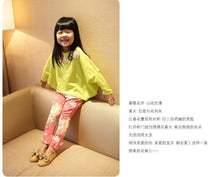 Kids Leggings For Girls New Girl Floral Skinny Pencil Pants Children Pants 100% Cotton SM6