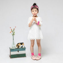 Kids Sweet Girls Baby Dress Clothing Girl Floral Flower Lace Party Dresses Children Clothes SM6