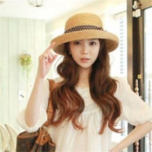 Korea Women Big Bowknot Straw Hat Travel Panama Cap Beach Hat Fedora UV Hats SM6
