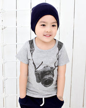 Korean Cotton Printing Kids Boys T-shirt Children's Cartoon Camera Children Outwear T-shirts Tops 2-6Years SM6