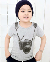 Korean Cotton Printing Kids Boys T-shirt Children's Cartoon Camera Children Outwear T-shirts Tops 2-6Years SM6