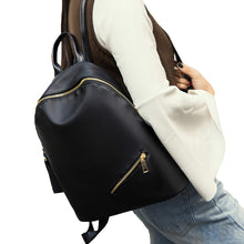 Korean Men Women Nylon Backpack Zipper Closure Large Capacity Solid Ruchsack Travel Student School Bag Black Laptop Bag SM6