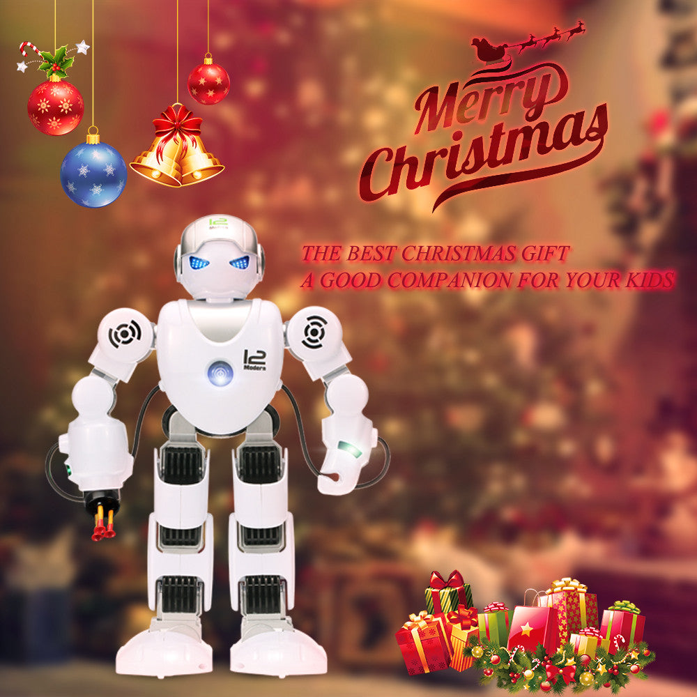 LE NENG TOYS K1 Intelligent Programmable Humaniod 24G Remote Control Robot with Shoot Music Dance Arm-swing Function SM6