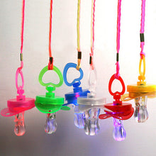 LED Flashing Baby Chupeta Pacifier Whistle Party Supplies Funny Toy Survival Tool Flash Glow Sticks Bar SM6
