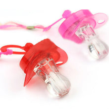 LED Flashing Baby Chupeta Pacifier Whistle Party Supplies Funny Toy Survival Tool Flash Glow Sticks Bar SM6
