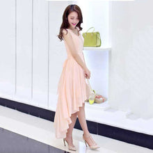 Large Size Women Clothing Casual Beach Dress Irregular Solid Long Party Maxi Dresses SM6