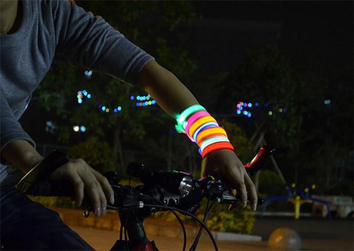 Led Running Cycling Jogging Bangles Bracelet Wrist Belt Wear-resistant Elaborate Waterproof Safety Wrist Belt SM6