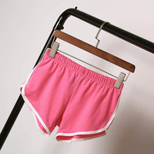 Leisure Women Cotton Sports Shorts Contrast Binding Side Split Elastic Waist Loose Casual Shorts Yo-Ga Short SM6