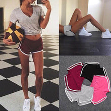Leisure Women Cotton Sports Shorts Contrast Binding Side Split Elastic Waist Loose Casual Shorts Yo-Ga Short SM6