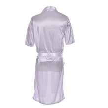 Long Red White Black Sexy SILK Kimono Dressing Gown Bath Robe Babydoll Lingerie Nightdress  SM6