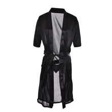 Long Red White Black Sexy SILK Kimono Dressing Gown Bath Robe Babydoll Lingerie Nightdress  SM6