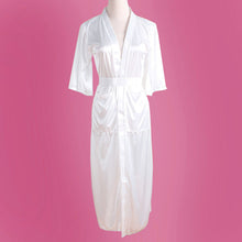 Long Red White Black Sexy SILK Kimono Dressing Gown Bath Robe Babydoll Lingerie Nightdress  SM6