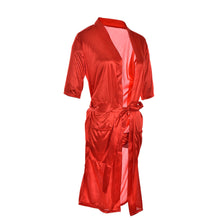 Long Red White Black Sexy SILK Kimono Dressing Gown Bath Robe Babydoll Lingerie Nightdress  SM6