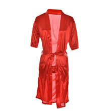 Long Red White Black Sexy SILK Kimono Dressing Gown Bath Robe Babydoll Lingerie Nightdress  SM6