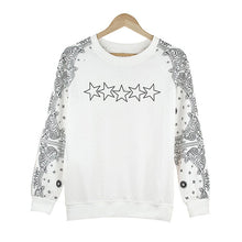 Long Sleeve Women Sweatshirt Pullover Warm Tops Outwear White Blouse SM6