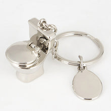 Lovely s Mini Toilet Key Ring Chain Classic 3D Keychain Bathroom Cute Creative Gift trinket  SM6