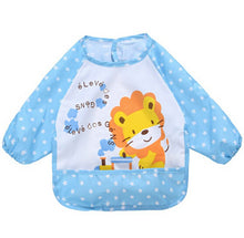 Lovely Boys Girls Baby Letter Print Infant Long Sleeve Anti Wear Waterproof Feeding Shirts Y4 SM6