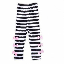 Lovely Girls Clothing Sets Long Sleeve Shirts Bow Striped Leggings Pajama Suit Sets 3-8 Y SM6