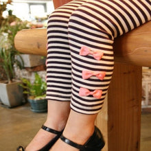Lovely Girls Clothing Sets Long Sleeve Shirts Bow Striped Leggings Pajama Suit Sets 3-8 Y SM6