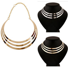 Luxury Choker Collar Necklace Party Necklace S Gold Silver Colors Women Multilayer Statement Punk Necklace Chain SM6