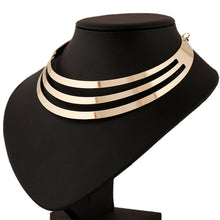 Luxury Choker Collar Necklace Party Necklace S Gold Silver Colors Women Multilayer Statement Punk Necklace Chain SM6