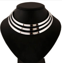 Luxury Choker Collar Necklace Party Necklace S Gold Silver Colors Women Multilayer Statement Punk Necklace Chain SM6