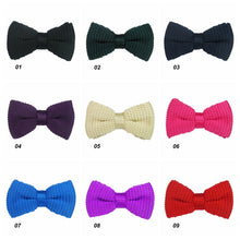 Men Boy Tied Knit Bow Tuxedo Classic Clip On Necktie Jacquard Bow Tie Pre-Tied SM6