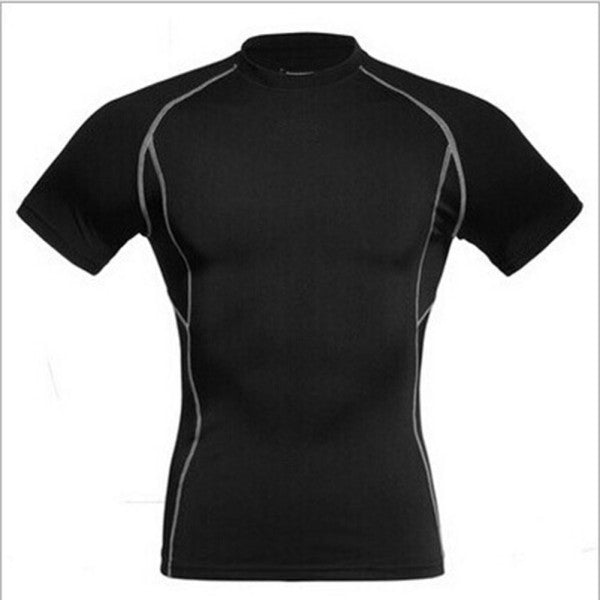 Men Compression Skin Under Base Layer Tops Tight Short Sleeve Jersey T-Shirt SM6