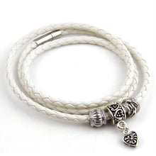 Men Retro Charm Bracelet Men Beads Chain Bangles Style Latest Popular 3 Laps Leather Bracelets SM6