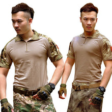 Men Army Combat Tactical T-shirts Military Short Sleeve Tops Camouflage Clothes CP ACU Tee Shirt Homme Multicamo SM6