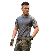 Men Army Combat Tactical T-shirts Military Short Sleeve Tops Camouflage Clothes CP ACU Tee Shirt Homme Multicamo SM6
