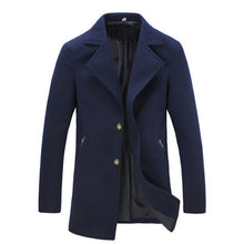 Men Wool SM6ends Turn-down Collar Jackets Windproof Men Slim Fits Overcoats Plus Size Casual Men Coats Quality SM6
