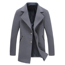 Men Wool SM6ends Turn-down Collar Jackets Windproof Men Slim Fits Overcoats Plus Size Casual Men Coats Quality SM6