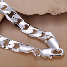 Men's 8MM Chain Bracelet Women's DIY Jewelry Sliver Plated Lobster Clasp Link Bracelets SM6