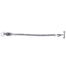 Men's Chinese Element Dragon Head Bracelet 316L Titanium Steel Antique Silver al Ornaments Polished SM6
