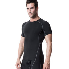 Men's Short Sleeve Compression S T-shirts Tees Base Layer Casual Tight Tops SM6