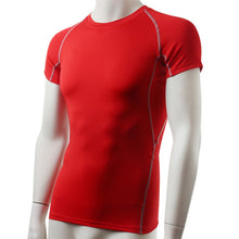 Men's Short Sleeve Compression S T-shirts Tees Base Layer Casual Tight Tops SM6