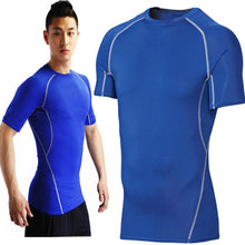 Men's Short Sleeve Compression S T-shirts Tees Base Layer Casual Tight Tops SM6