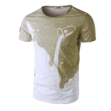 Men's 3D Designer Tees Shirt Short Sleeve T-shirts Milk Printed Cotton Plus Size Men Tshirt Homme SM6