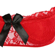 Moobody Sheer Lace Women's Sexy Lingerie Bra Panty Set Thongs Bowknot Erotic Underwear 4 Garter Belt Bikini Nightwear Sleepwear SM6