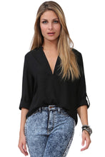 Multi Color Chiffon Long Sleeve T Shirt  White Casual Long Sleeve Top Loose  T Shirts For Wo SM6