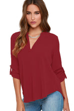 Multi Color Chiffon Long Sleeve T Shirt  White Casual Long Sleeve Top Loose  T Shirts For Wo SM6