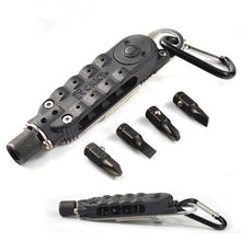 Multifunction Small Screwdriver Sets Mini EDC Tools Pocket Keychain Screwdriver With Phillips Slot Hex Screwdriver   LED Light SM6