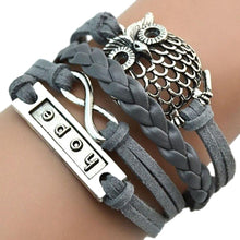 Multilayer Braided Bracelets Hope Letter Charm Bracelet Woven Faux Leather Bracelet   Bangle For Women SM6